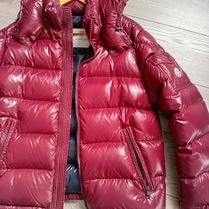 Moncler Burgundy Puffer Jacket